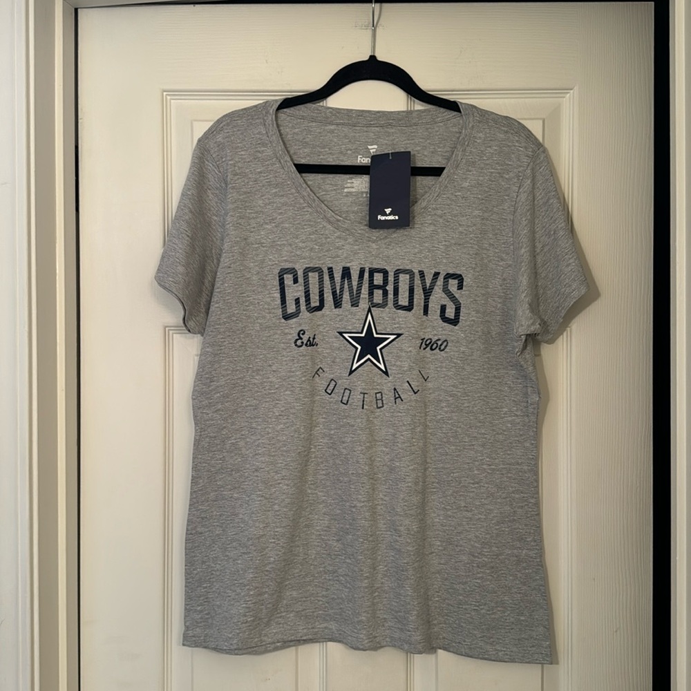 Fanatics NFL Dallas Cowboys Football Team Women’s T Shirt! Ptp 21.5 x L 28”